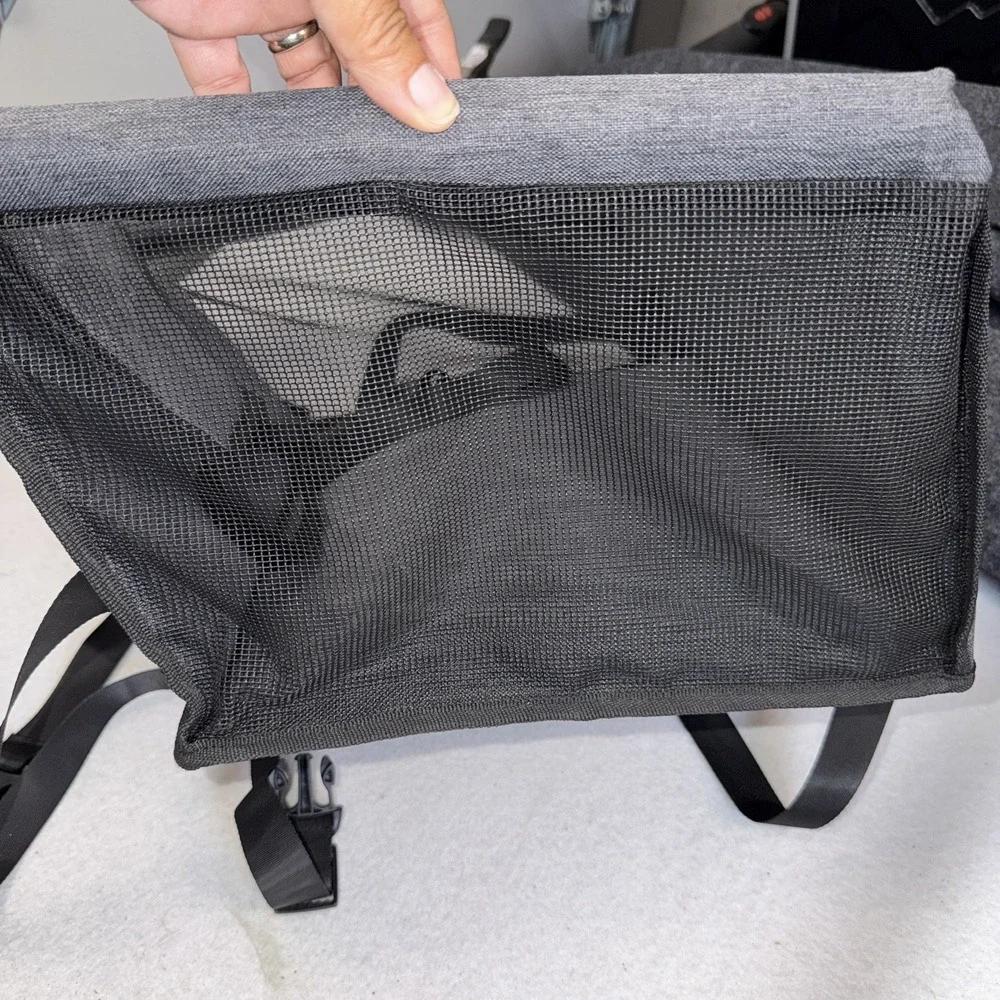 SWIHELP Pet Car Booster Seat Gray Travel Carrier Dog Cat Safety Seat 17